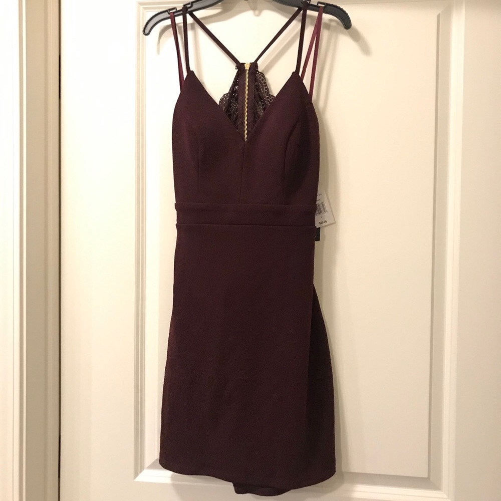 NWT 🏷- Burgundy Cocktail Dress - Picture 2 of 7